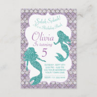 Mermaid Invitation, Under the Sea Party Invitation