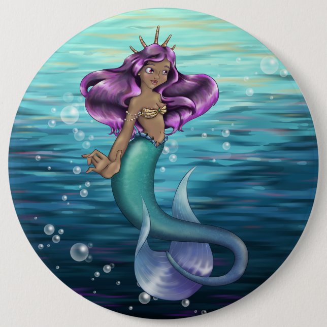 Mermaid Iole Button (Front)