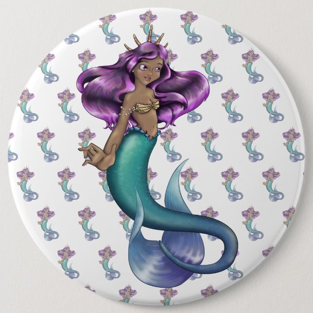 Mermaid Iole Button (Front)