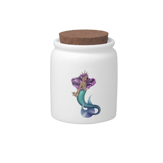 Mermaid Iole Candy Jar (Front)