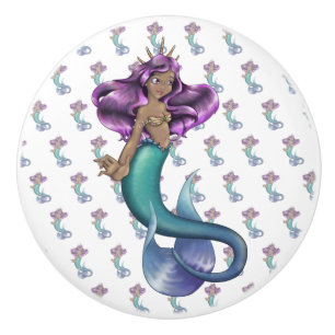 Mermaid Iole Ceramic Knob