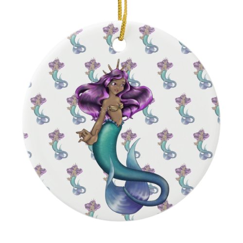 Mermaid Iole Ceramic Ornament