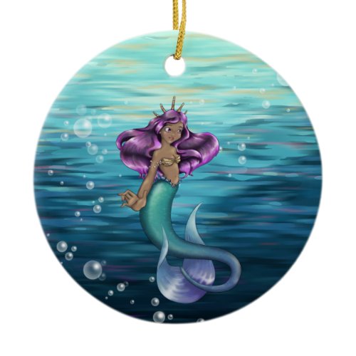 Mermaid Iole Ceramic Ornament