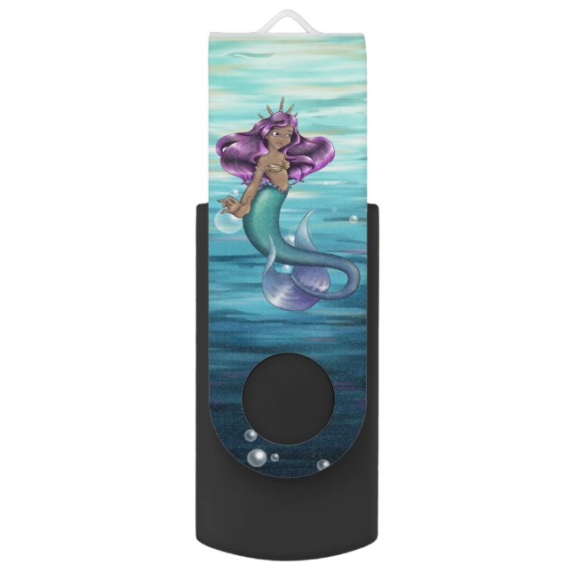 Mermaid Iole Flash Drive (Back (Vertical))
