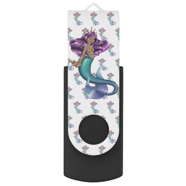 Mermaid Iole Flash Drive (Back (Vertical))