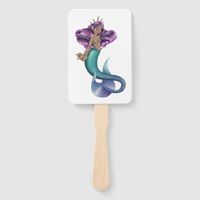 Mermaid Iole Hand Fan (Front)