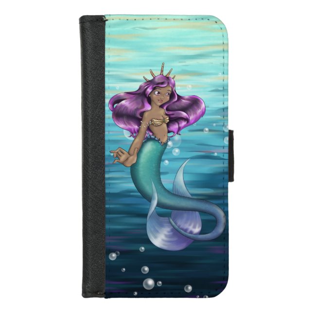 Mermaid Iole iPhone Wallet Case (Front)