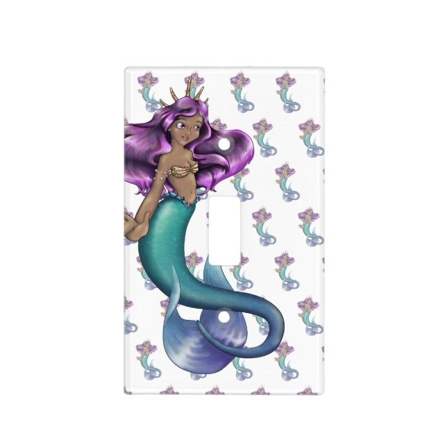 Mermaid Iole Light Switch Cover (Front)