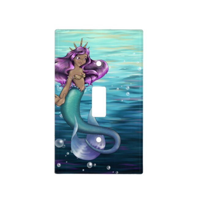 Mermaid Iole Light Switch Cover (Front)
