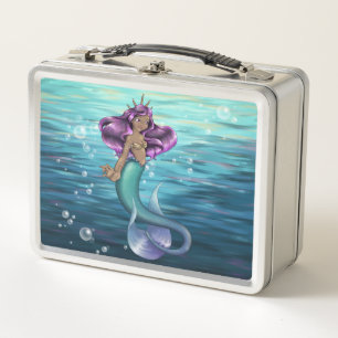 Mermaid Iole Metal Lunch Box