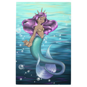 Mermaid Iole Metal Print