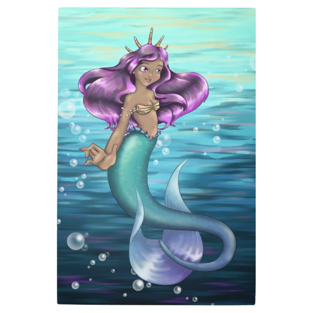 Mermaid Iole Metal Print (Front)