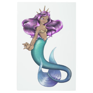 Mermaid Iole Metal Print