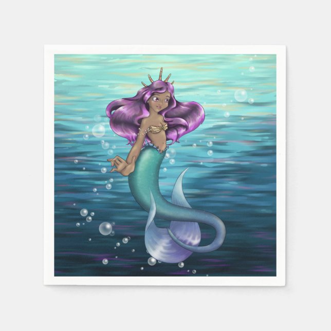 Mermaid Iole Napkins (Front)