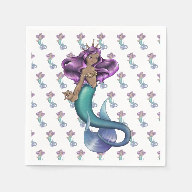 Mermaid Iole Napkins (Front)