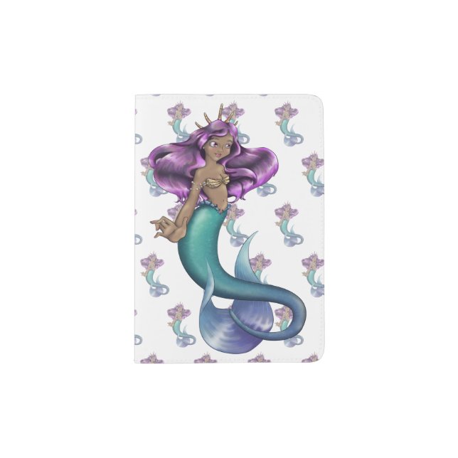 Mermaid Iole Passport Holder (Front)