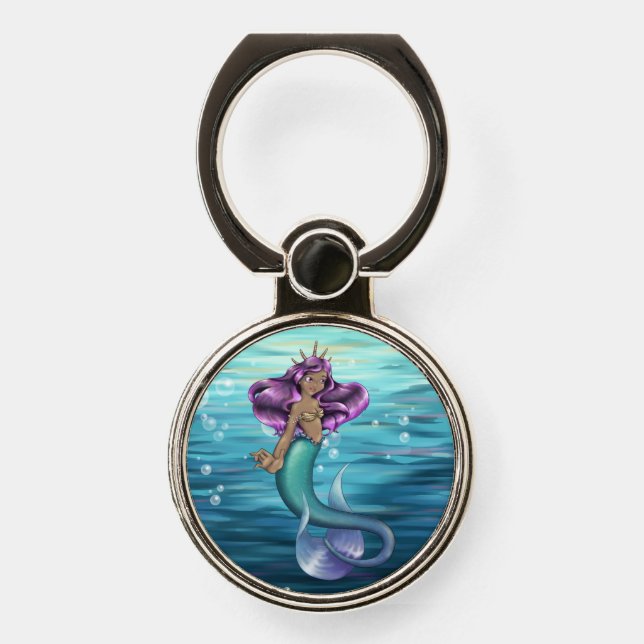 Mermaid Iole Phone Ring Stand (Front)