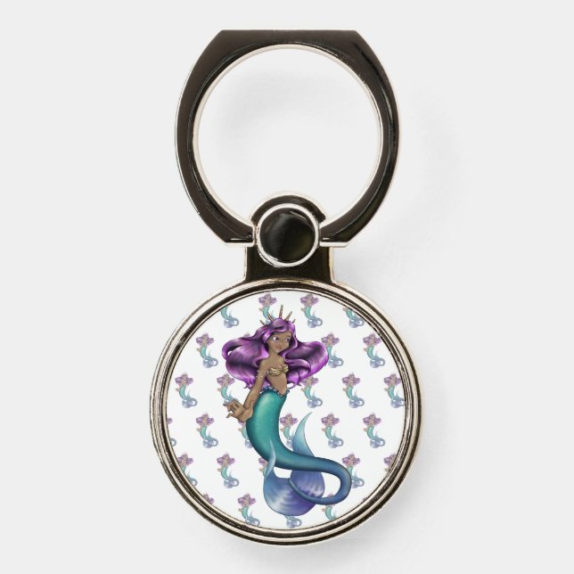 Mermaid Iole Phone Ring Stand (Front)