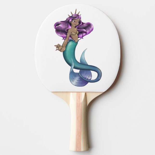 Mermaid Iole Ping Pong Paddle (Front)