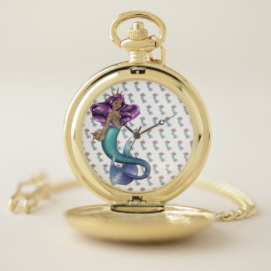 Mermaid Iole Pocket Watch