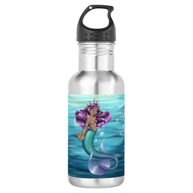 Mermaid Iole Stainless Steel Water Bottle (Front)