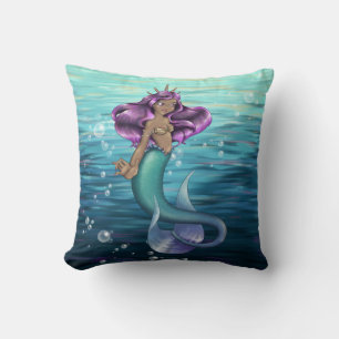Mermaid Iole Throw Pillow