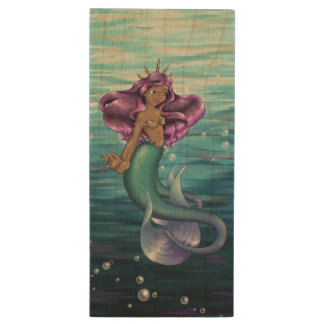 Mermaid Iole Wood Flash Drive