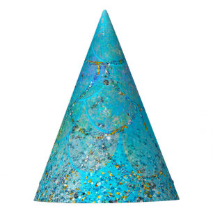 Mermaid Iridescent Pearl Shimmer Birthday Party Hat