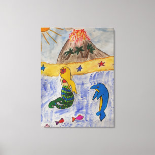 Mermaid Island Canvas Print