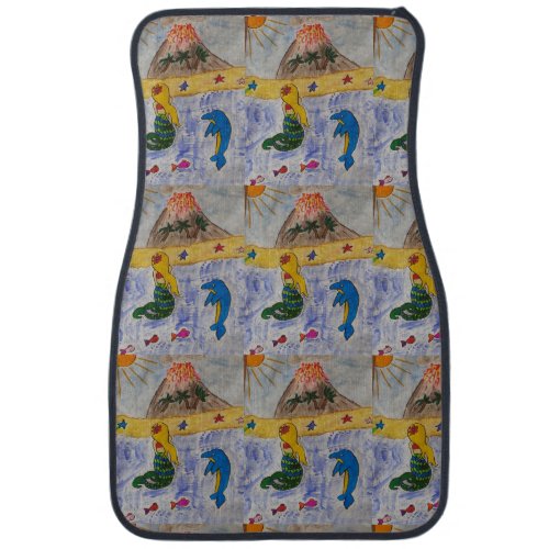 Mermaid Island Car Mat