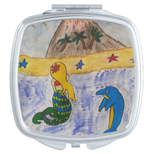Mermaid Island Compact Mirror