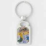 Mermaid Island Metal Key Ring