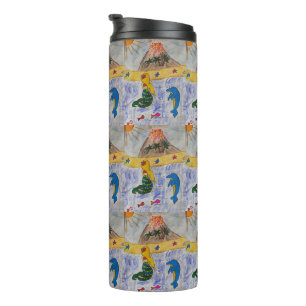 Mermaid Island Thermal Tumbler