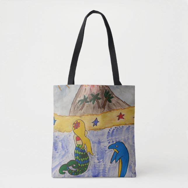 Mermaid Island Tote Bag (Front)
