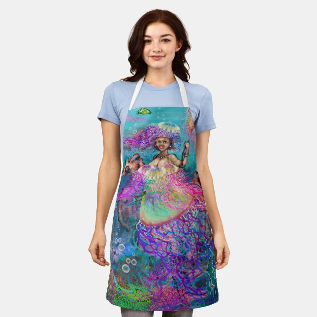 Mermaid Jellyfish Apron (Worn)