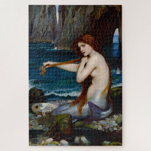 Mermaid John William Waterhouse Art Puzzle