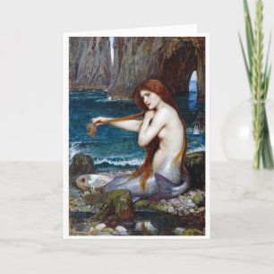 Mermaid, John William Waterhouse Card