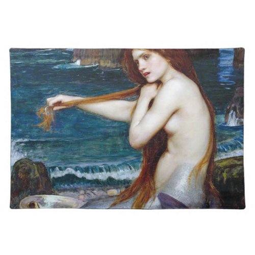 Mermaid John William Waterhouse Cloth Placemat