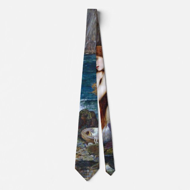 Mermaid, John William Waterhouse Neck Tie (Front)