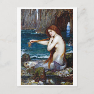 Mermaid, John William Waterhouse Postcard