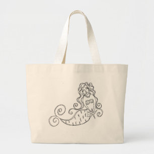 Mermaid Jumbo Tote Bag