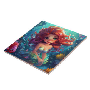 Mermaid Keep or design your own Ceramic Tile