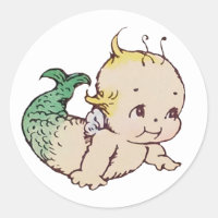 Mermaid Kewpie Stickers