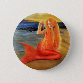 Mermaid Key Sunset Button