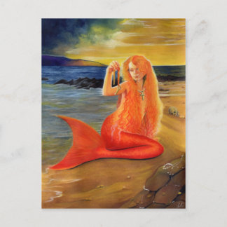 Mermaid Key Sunset Postcard