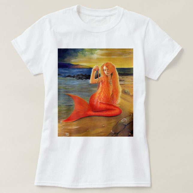 Mermaid key Sunset T-Shirts (Design Front)