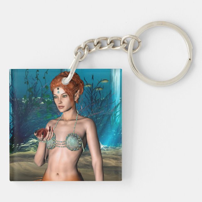 Mermaid Keychain (Back)