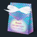 mermaid kids Birthday Favor Boxes<br><div class="desc">Little mermaid's Birthday favor box- please note the iridescence is only simulated</div>