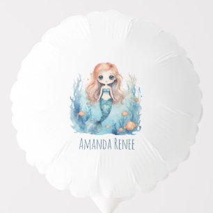 Mermaid Kids Girl Party Balloons Decorations