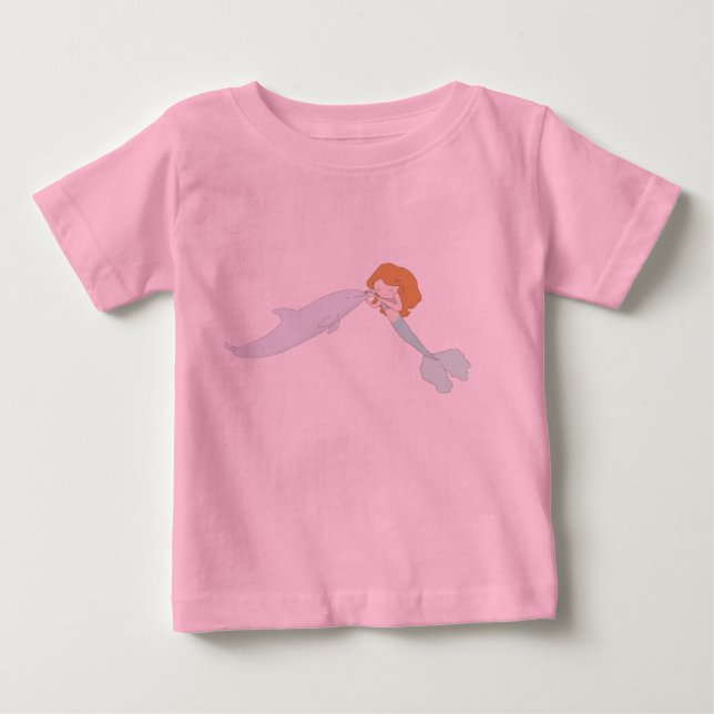 Mermaid Kisses Baby T-Shirt (Front)